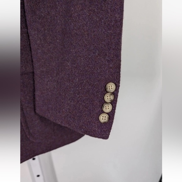 Polo Ralph Lauren Bergdorf Vintage Purple Tweed USA Unionmade Label Jacket 37" - Picture 7 of 12